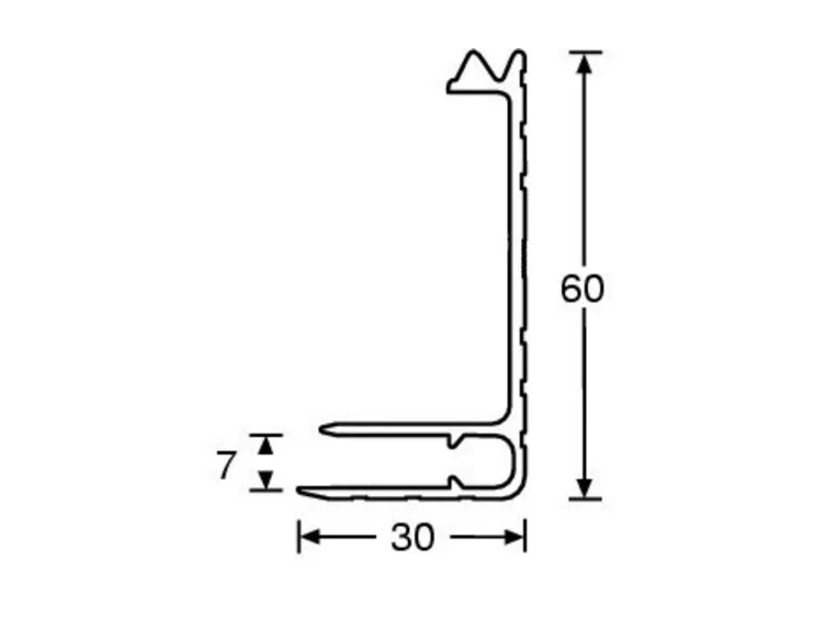 Adam Hall Hardware 6122 - Aluminium Basemaker for 7 mm *Pris per meter 